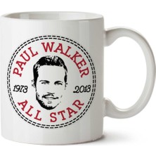 Paul Walker All Star Converse Logo Iki Tarafı Baskılı Kupa Bardak