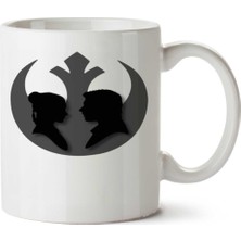 Star Wars Love Iki Tarafı Baskılı Kupa Bardak