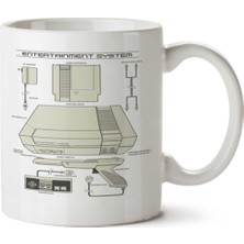 Old School Gamer Okul Oyun Iki Tarafı Baskılı Kupa Bardak