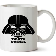 Darth Vader Stra Wars Siyah Tasarım Iki Tarafı Baskılı Kupa Bardak