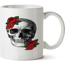 Kuru Kafa Kurukafalar 123 Iki Tarafı Baskılı Kupa Bardak