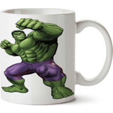 Hulk Carol Danvers Marvel Iki Tarafı Baskılı Kupa Bardak