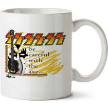 Gene Simmons Bass Iki Tarafı Baskılı Kupa Bardak