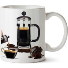 Filtre Kahve Iki Tarafı Baskılı Kupa Bardak