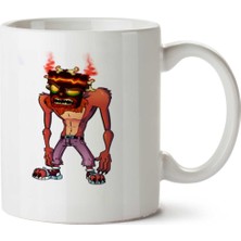 Art Hediye Devil Uka Uka Iki Tarafı Baskılı Kupa Bardak