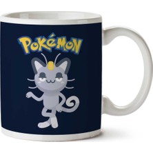 Alola Meowth Pokemon Sun Moon Iki Tarafı Baskılı Kupa Bardak