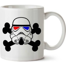 3D x Trooper Star Wars Kuru Kafa Iki Tarafı Baskılı Kupa Bardak