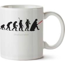 Human Evolution Star Wars Iki Tarafı Baskılı Kupa Bardak
