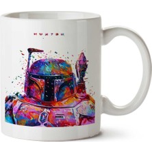 Hunter Star Wars Iki Tarafı Baskılı Kupa Bardak