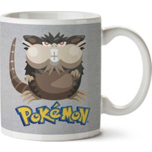 Alola Raticate Pokemon Sun Moon Iki Tarafı Baskılı Kupa Bardak
