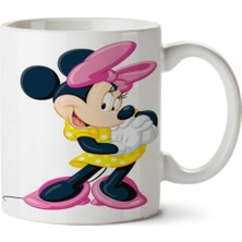 Art Hediye Minnie Mickey Mouse Iki Tarafı Baskılı Kupa Bardak