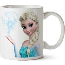 Elsa Kristoff Iki Tarafı Baskılı Kupa Bardak