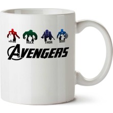 Art Hediye Avengers  Semboller.png Iki Tarafı Baskılı Kupa Bardak