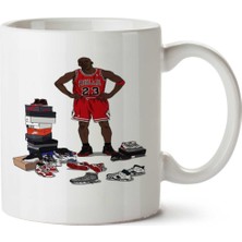 Chicago Bulls Michael Jordan Iki Tarafı Baskılı Kupa Bardak