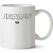 Jesus Star Wars Iki Tarafı Baskılı Kupa Bardak