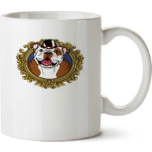 Kral Bulldog Iki Tarafı Baskılı Kupa Bardak