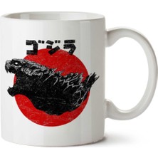Rising King Godzilla Iki Tarafı Baskılı Kupa Bardak