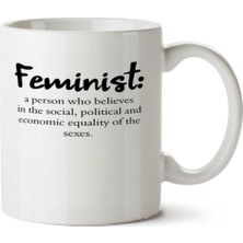 Definição De Feminista Iki Tarafı Baskılı Kupa Bardak