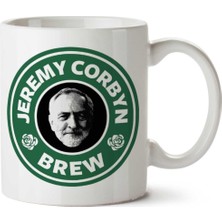 Jeremy Corbyn Brew Starbucks Logo Iki Tarafı Baskılı Kupa Bardak