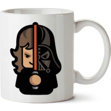 Simpler Darth Vader Anakin Skywalker Star Wars Iki Tarafı Baskılı Kupa Bardak