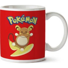 Alola Raichu Pokemon Sun Moon Iki Tarafı Baskılı Kupa Bardak