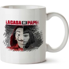 La Casa De Papel 111 Iki Tarafı Baskılı Kupa Bardak