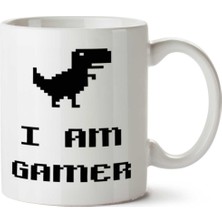 I Am Gamer Iki Tarafı Baskılı Kupa Bardak