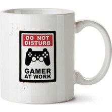 Gamer Do Not Disturb Iki Tarafı Baskılı Kupa Bardak