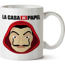 La Casa De Papel Máscara De Dali Iki Tarafı Baskılı Kupa Bardak