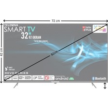 Telenova Revo32 32" 82 Ekran Uydu Alıcılı HD Android Smart LED TV