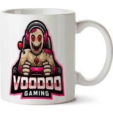 Voodoo Gaming Iki Tarafı Baskılı Kupa Bardak