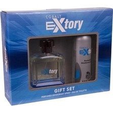 Extory Cobalt Edt 100 ml + Deo Sprey Erkek Parfüm Seti 150 ml