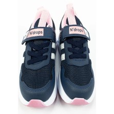 Ndrops Çocuk Kız Lacivert Pembe Spor Ayakkabı