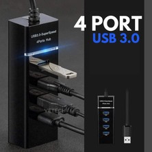 Vetech 3.0 USB Çoğaltıcı 4 Port Yüksek Hızlı USB Hub Çoklayıcı Laptop / Notebook / Pc Uyumlu