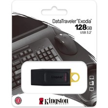 Kıngston Exodıa Datatraveler 128GB USB 3.2 Flash Bellek DTX/128GB