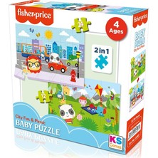 Fisher-Price KS Fp 13407 Baby Puzzle City Fun Picnic 2ın1