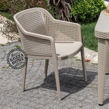 Kozza Home Porto Bahçe Sandalye Kum Bej