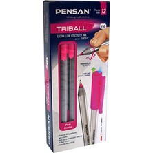 Pensan Trıball Tükenmez Kalem Pembe 12.li 1 mm