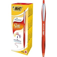 Bic Atlantis Soft Easy Glide 1,0 Tükenmez Kalem 12'li