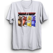 The Fame Five Nights At Freddy's, 5naf, Four Lines, Oyun, Game Tişörtü
