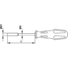 Ceta Form 1313M Torex Lokma Uçlu Tornavida 13 x 125 mm