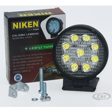 Niken Yuvarlak Çalışma Lambası 9 LED Pro Seri