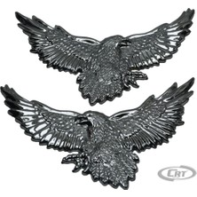 Carub Araba Sticker Krom Kartal Model 2'li