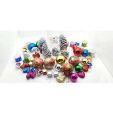 Seçilir Yılbaşı, Yeni Yıl Noel Ağacı, Tam Set Parti Süsleme Malzemeleri Model 22