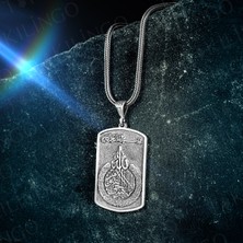 Takılingo 925 Ayar Gümüş Ayetel Kürsi Motifli Şık Tasarımlı Usta Işi Erkek Kolye