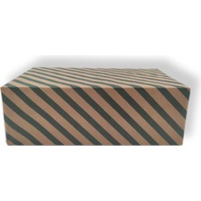 Roco Paper Co. Kraft Ambalaj Kağıdı Koyu Yeşil Verev Çizgili 40 Gr. 10 Adet 70*100 cm
