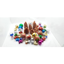 Seçilir Yılbaşı, Yeni Yıl Noel Ağacı, Tam Set Parti Süsleme Malzemeleri Model 10