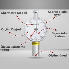 Sevgift Lxd2 Çift Ibreli Sertlik Ölçüm Cihazı Shore D | M2D (0-100 Hd) Shoremetre