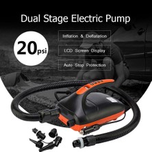 Chaoduo Shop 15PSI 12V Stil 5 Stili 12V Sup Max Psı Akıllı Şişme Pompa Elektrikli Hava Pompası Açık Kürek Kurulu Için Bir Dualthreefour Sahne (Yurt Dışından)