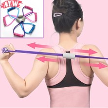 Chaoduo Shop Mor Tarzı Çekme Ipleri Bantları Fitness Pilates Yoga Bantları Çekme Ipi Spor Salonu Egzersizi Evde Direnç Elastik Lastik Bantlar Kol Sırt Göğüs Eğitimi (Yurt Dışından)